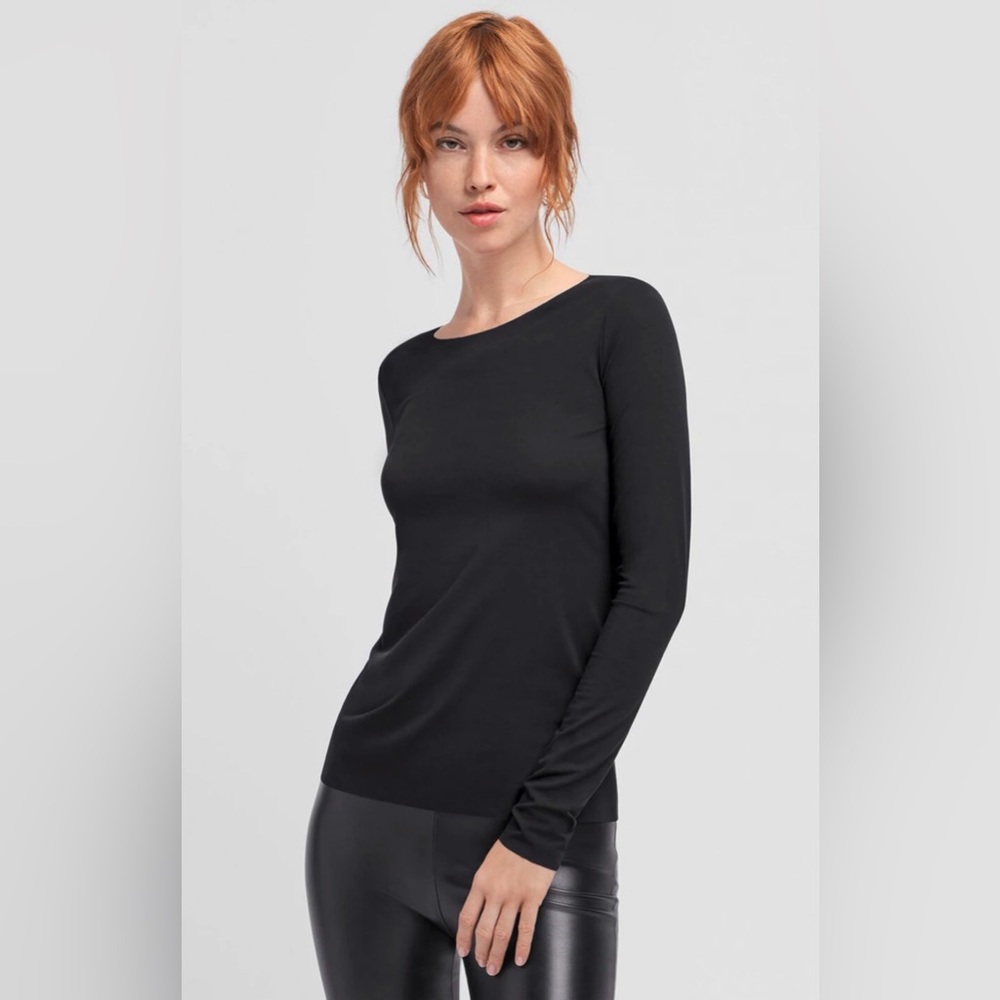 Wolford NWT Aurora Pure Top Long Sleeves -  Black size XS (cradle 2 cradle)